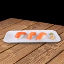 Elite Global Solutions 11" x 4 5/8" Rectangular Zen Tray - Melamine, White (JW5411-W) thumbnail 6
