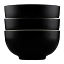 Elite Global Solutions 48 oz Round Melamine Bowl, Ebony/Sand (JW542T-ES) thumbnail 6