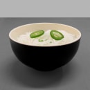 Elite Global Solutions 48 oz Round Melamine Bowl, Ebony/Sand (JW542T-ES) thumbnail 7