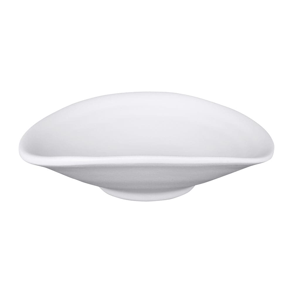 Elite Global Solutions 4 1/4" x 3 7/8" Oval Melamine Plate - White (JW6003-W)
