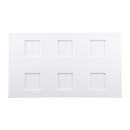 Elite Global Solutions 11" x 6 1/2" Rectangular Zen Ramekin Plate - Melamine, White (JW6TB-W) thumbnail 2