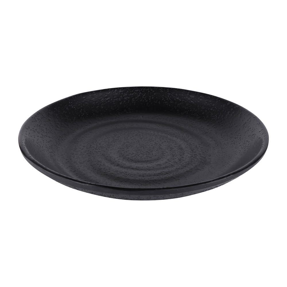 Elite Global Solutions 5" Round Melamine Plate, Black (JW7005-B)