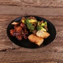 Elite Global Solutions 8 1/2" Round Melamine Salad Plate, Black (JW7008-B) thumbnail 6