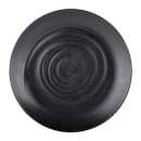 Elite Global Solutions 9 1/4" Round Melamine Dinner Plate, Black (JW7009-B) thumbnail 2