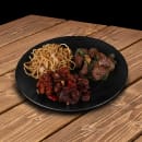 Elite Global Solutions 11" Round Melamine Dinner Plate, Black (JW7011-B) thumbnail 6