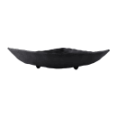 Elite Global Solutions 12" Triangular Zen Platter- Melamine, Black (JW7012-B) thumbnail 3