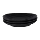 Elite Global Solutions 7 1/4" x 4 1/2" Oval Melamine Salad Plate - Black (JW7307-B) thumbnail 7