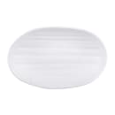Elite Global Solutions 8" x 5 1/8" Oval Melamine Salad Plate - White (JW7308-W) thumbnail 2