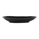 Elite Global Solutions 9" x 5 3/4" Oval Melamine Dinner Plate - Black (JW7309-B) thumbnail 3