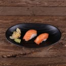 Elite Global Solutions 9" x 5 3/4" Oval Melamine Dinner Plate - Black (JW7309-B) thumbnail 6
