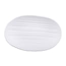 Elite Global Solutions 9" x 5 3/4" Oval Melamine Dinner Plate - White (JW7309-W) thumbnail 2