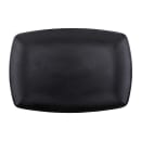 Elite Global Solutions 12 1/4" x 8 1/2" Rectangular Zen Platter - Melamine, Black (JW7312-B) thumbnail 2