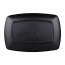 Elite Global Solutions 12 1/4" x 8 1/2" Rectangular Zen Platter - Melamine, Black (JW7312-B) thumbnail 4