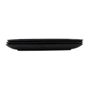 Elite Global Solutions 12 1/4" x 8 1/2" Rectangular Zen Platter - Melamine, Black (JW7312-B) thumbnail 7