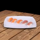 Elite Global Solutions 12 1/4" x 8 1/2" Rectangular Zen Platter - Melamine, White (JW7312-W) thumbnail 6