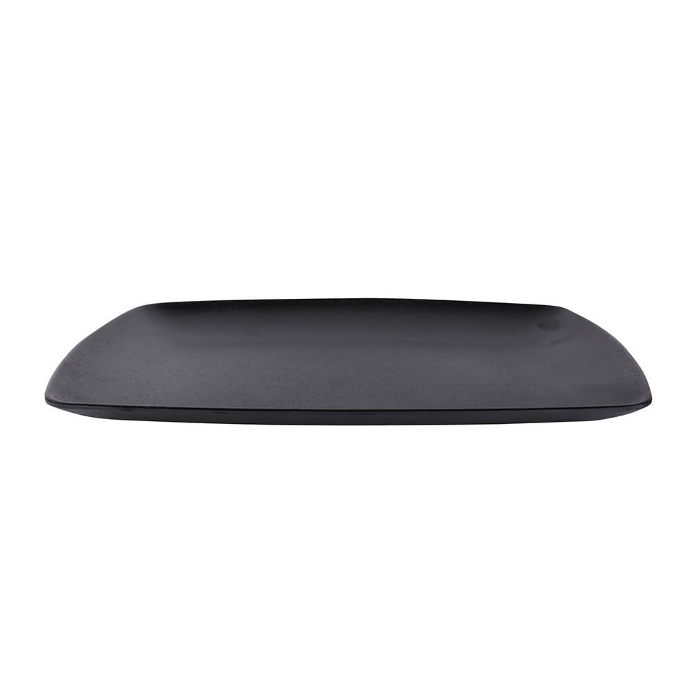 Elite Global Solutions 15" x 11 3/8" Rectangular Zen Platter - Melamine, Black (JW7315-B)