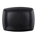 Elite Global Solutions 15" x 11 3/8" Rectangular Zen Platter - Melamine, Black (JW7315-B) thumbnail 2