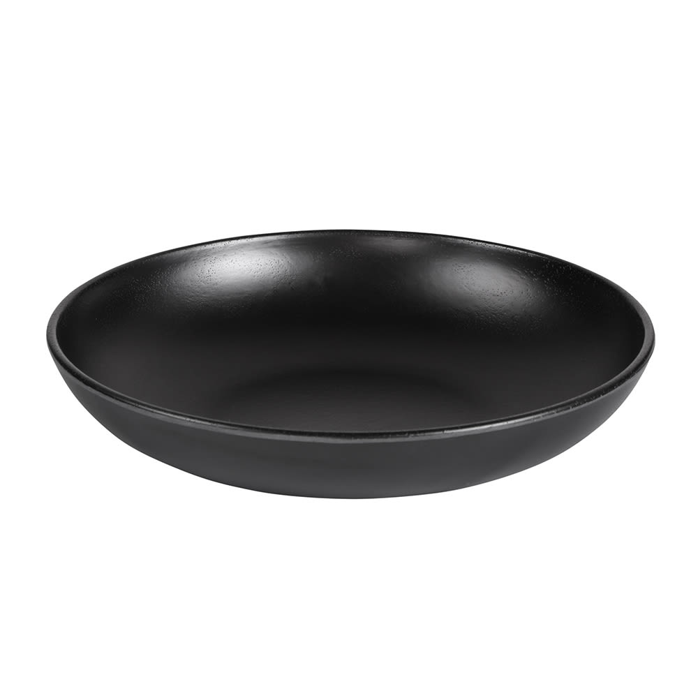 Elite Global Solutions 38 oz Round Melamine Serving Bowl, Black (JW875-B)