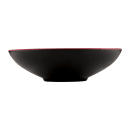 Elite Global Solutions 44 oz Round Melamine Bowl, Black/Red (JW92T-BR) thumbnail 3