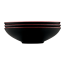 Elite Global Solutions 44 oz Round Melamine Bowl, Black/Red (JW92T-BR) thumbnail 6