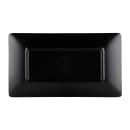 Elite Global Solutions Rectangular Melamine Dinner Plate - 9" x 5", Black/Red (JW952T-BR) thumbnail 4