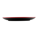 Elite Global Solutions 9" Round Melamine Dinner Plate, Black/Red (JW99R2T-BR) thumbnail 3