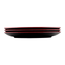 Elite Global Solutions 9" Round Melamine Dinner Plate, Black/Red (JW99R2T-BR) thumbnail 6