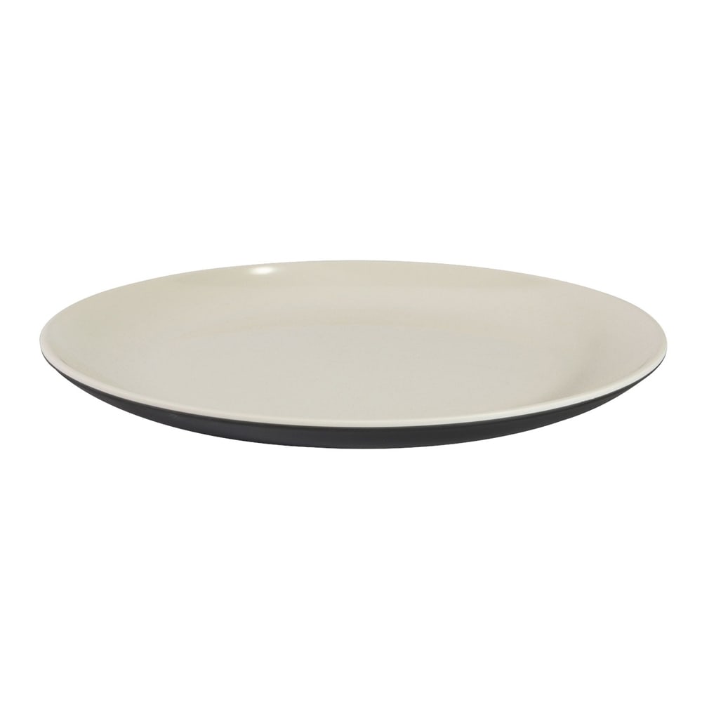 Elite Global Solutions 9" Round Melamine Dinner Plate, Ebony/Sand (JW99R2T-ES)