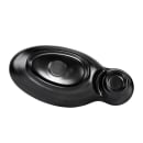Elite Global Solutions 10" x 5 1/2" Oval Zen Chip & Dip Platter - Melamine, Black (JWC1408-B) thumbnail 4