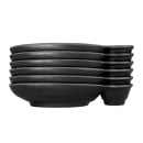 Elite Global Solutions 10" x 5 1/2" Oval Zen Chip & Dip Platter - Melamine, Black (JWC1408-B) thumbnail 6