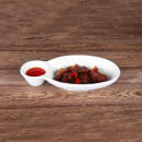 Elite Global Solutions 10" x 5 1/2" Oval Zen Chip & Dip Platter - Melamine, White (JWC1408-W) thumbnail 6