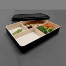 Elite Global Solutions Lid for Karma Bento Box - 11 1/4" x 8 3/4", Melamine, Ebony/Sand (JWL11852T-ES) thumbnail 7