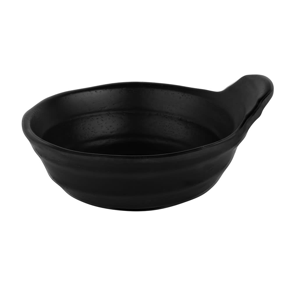 Elite Global Solutions 6 oz Melamine Sauce Bowl - Melamine, Black (JWT55-B)
