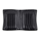 Elite Global Solutions 5 5/8" x 3 3/8" Rectangular Zen Tray - Melamine, Black (JWT58-B) thumbnail 2