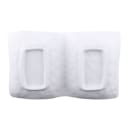 Elite Global Solutions 5 5/8" x 3 3/8" Rectangular Zen Tray - Melamine, White (JWT58-W) thumbnail 4