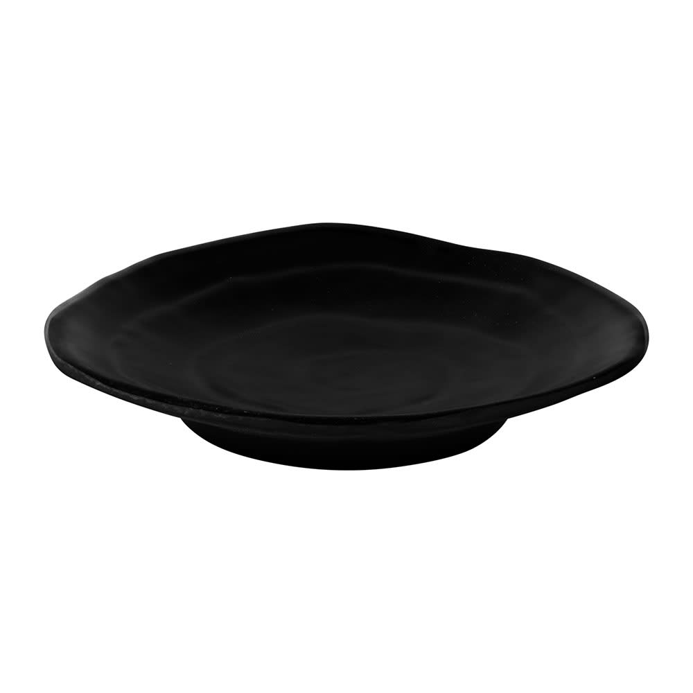 Elite Global Solutions 4 5/8" Triangular Melamine Plate, Black (JWT63-B)