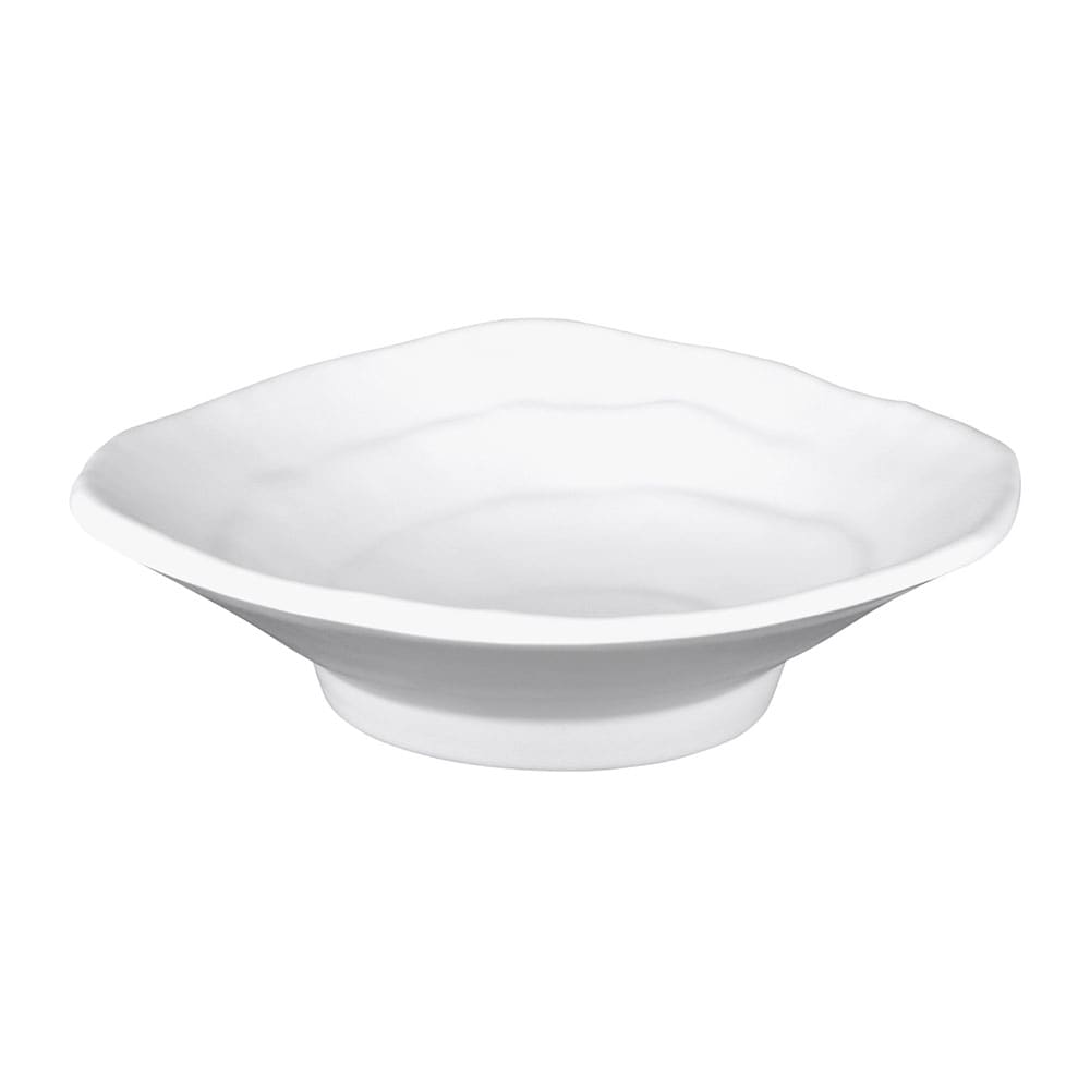 Elite Global Solutions 5 1/8" Triangular Melamine Plate, White (JWT64-W)