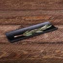 Elite Global Solutions 6 3/4" x 1 3/4" Rectangular Zen Towel Plate - Melamine, Black (JWTR07-B) thumbnail 7