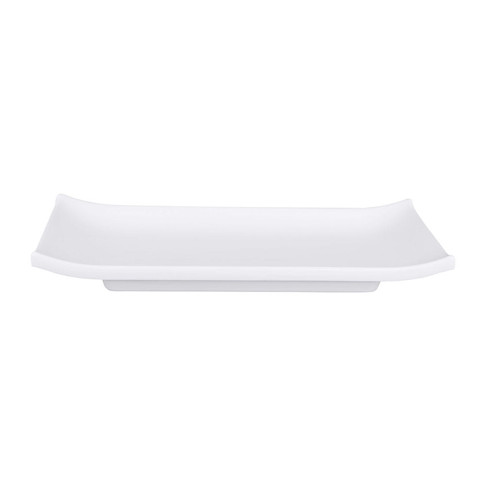 Elite Global Solutions 9" x 3 3/4" Rectangular Zen Tray - Melamine, White (JWTR19-W)