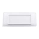 Elite Global Solutions 9" x 3 3/4" Rectangular Zen Tray - Melamine, White (JWTR19-W) thumbnail 4