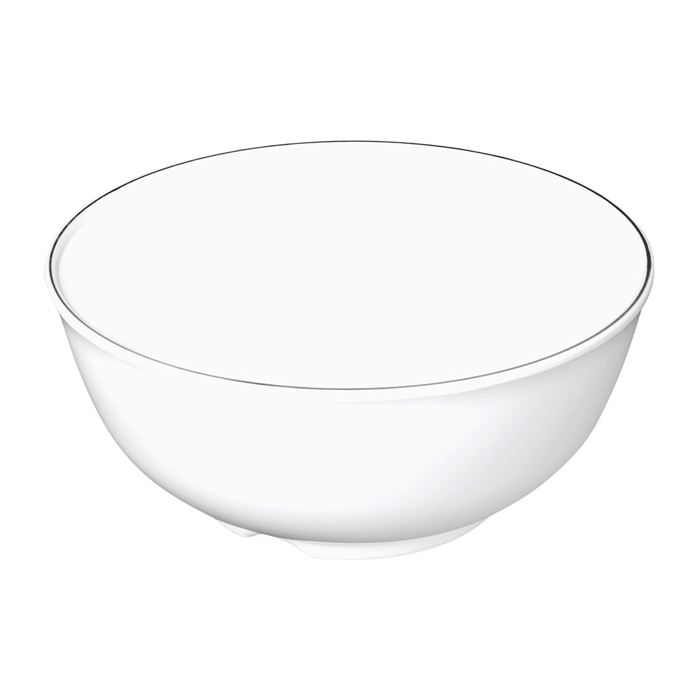 Elite Global Solutions 30 oz Round Melamine Bowl, White (KD507L-W)