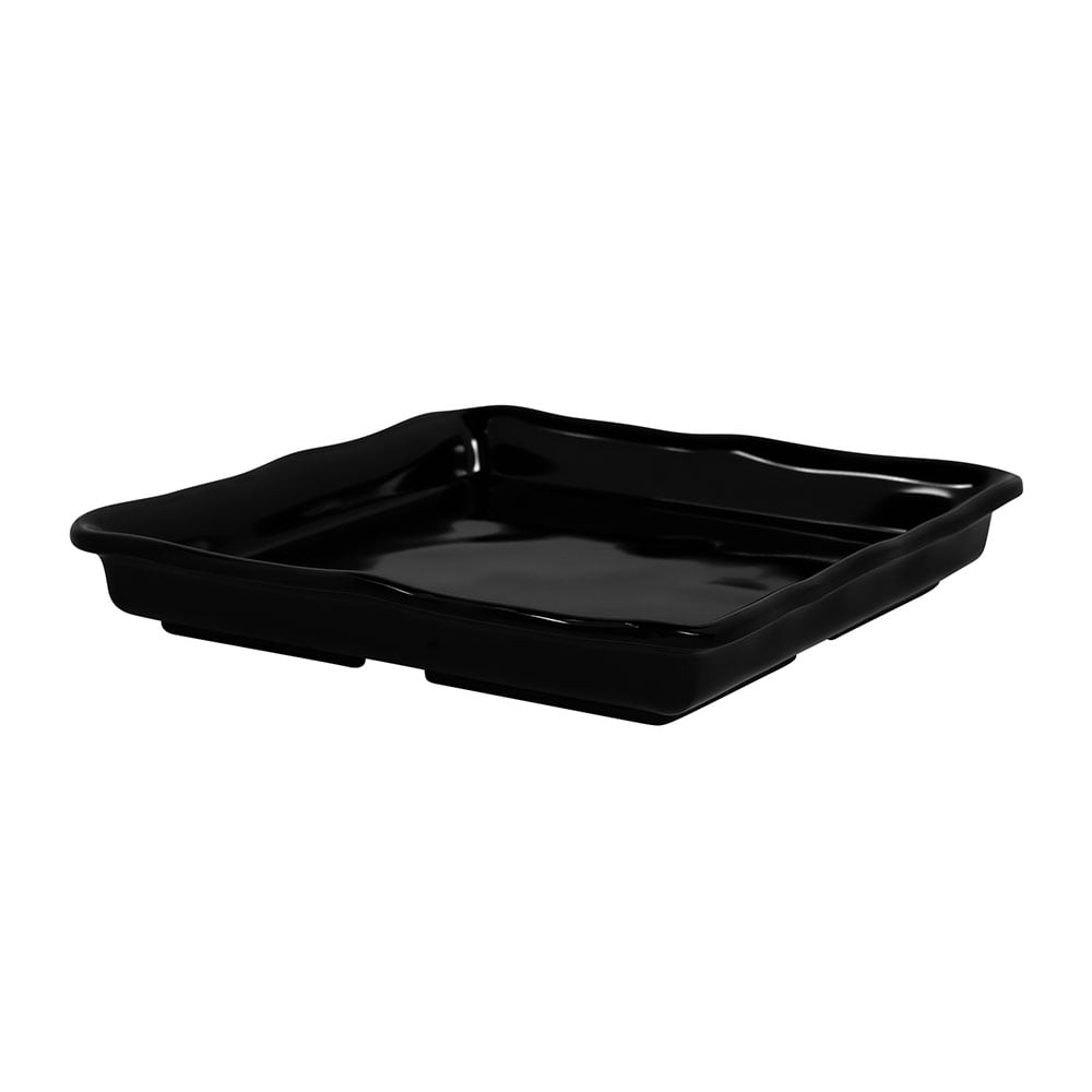 Elite Global Solutions 10" Square Serving Tray - Melamine, Black (M1010-B)