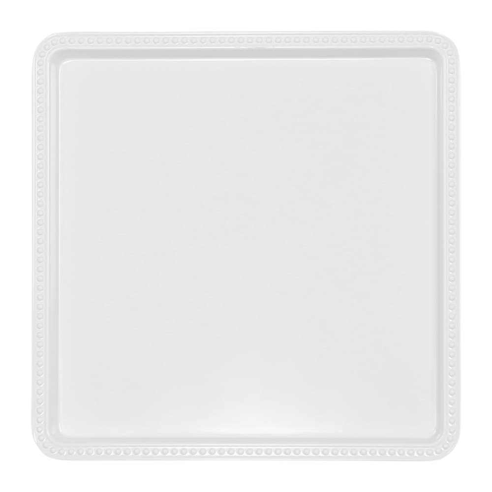 Elite Global Solutions 10" Square Serving Tray - Melamine, White (M1010SQ-NW)