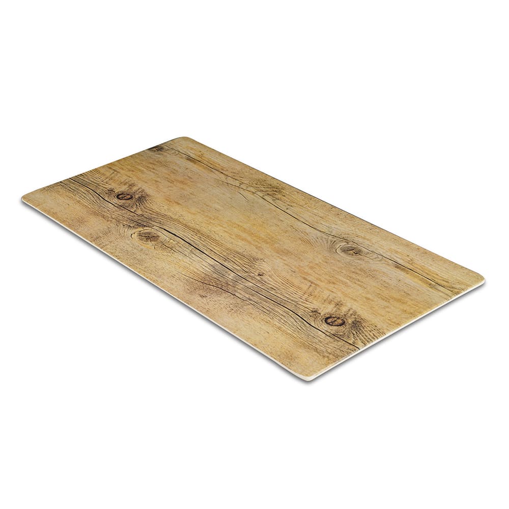 Elite Global Solutions Rectangular Fo Bwa Meta Riser - 20" x 10", Melamine, Faux Driftwood (M1020-DW)