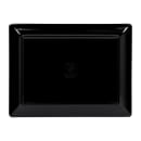 Elite Global Solutions 10 1/2" x 8 3/4" Rectangular Stratus Trays - Melamine, Black (M1058-B) thumbnail 4
