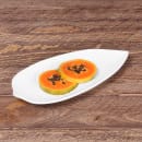 Elite Global Solutions 10 1/4" x 5" Leaf Shape Tropicana Platter - Melamine, White (M105PL-NW) thumbnail 7