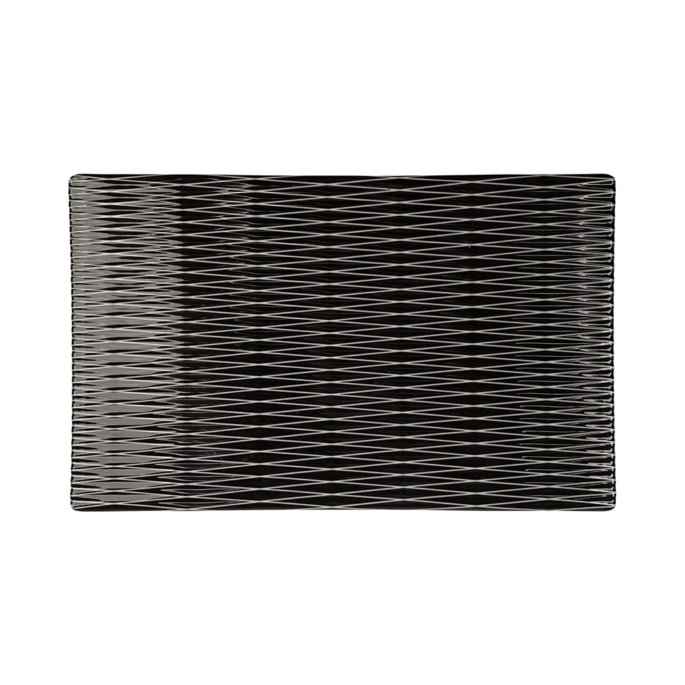 Elite Global Solutions Rectangular Melamine Display Tray - 10 1/2" x 6 3/8", Black (M10638RC-B)