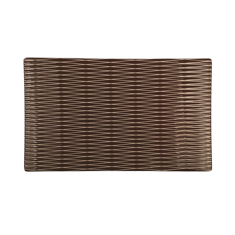 Elite Global Solutions Rectangular Melamine Display Tray - 10 1/2" x 6 3/8", Chocolate (M10638RC-CH)