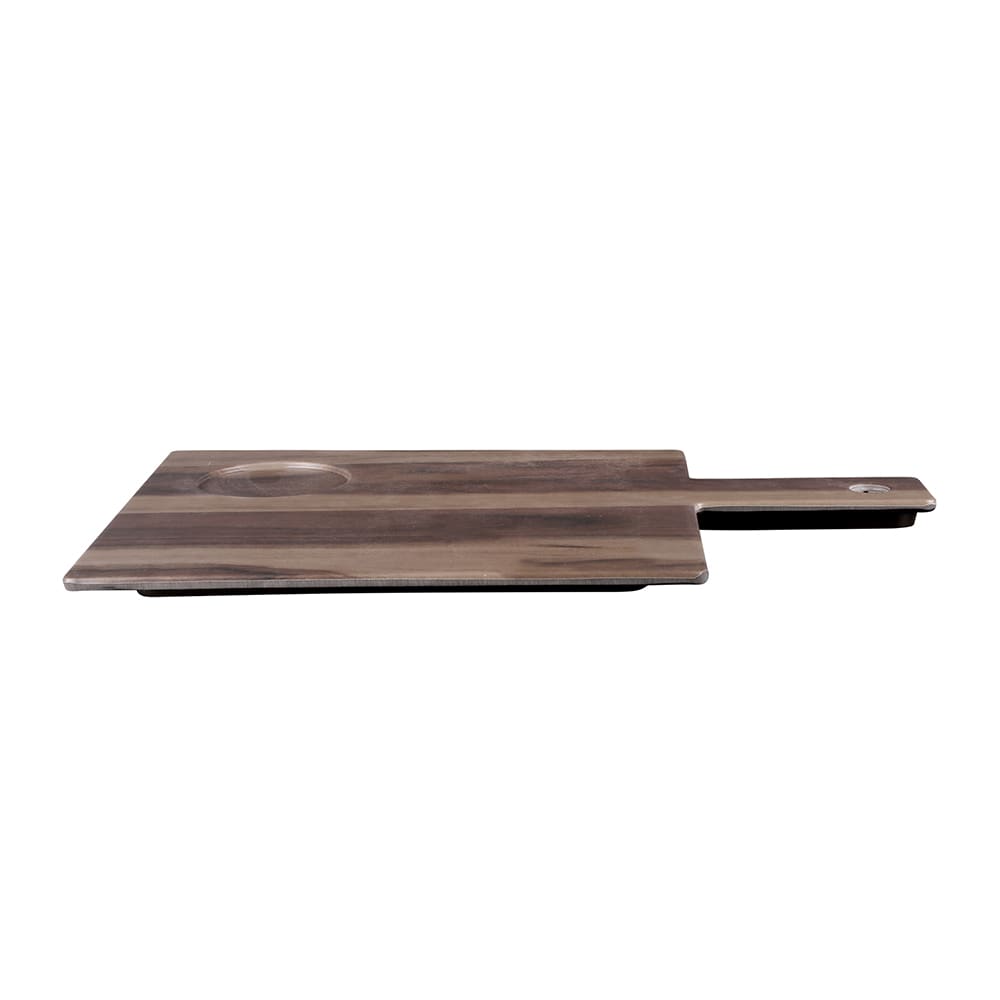 Elite Global Solutions Irregular Rectangle Fo Bwa Serving Board - 9 3/4" x 9", Melamine, Faux Hickory (M109RC-HW)