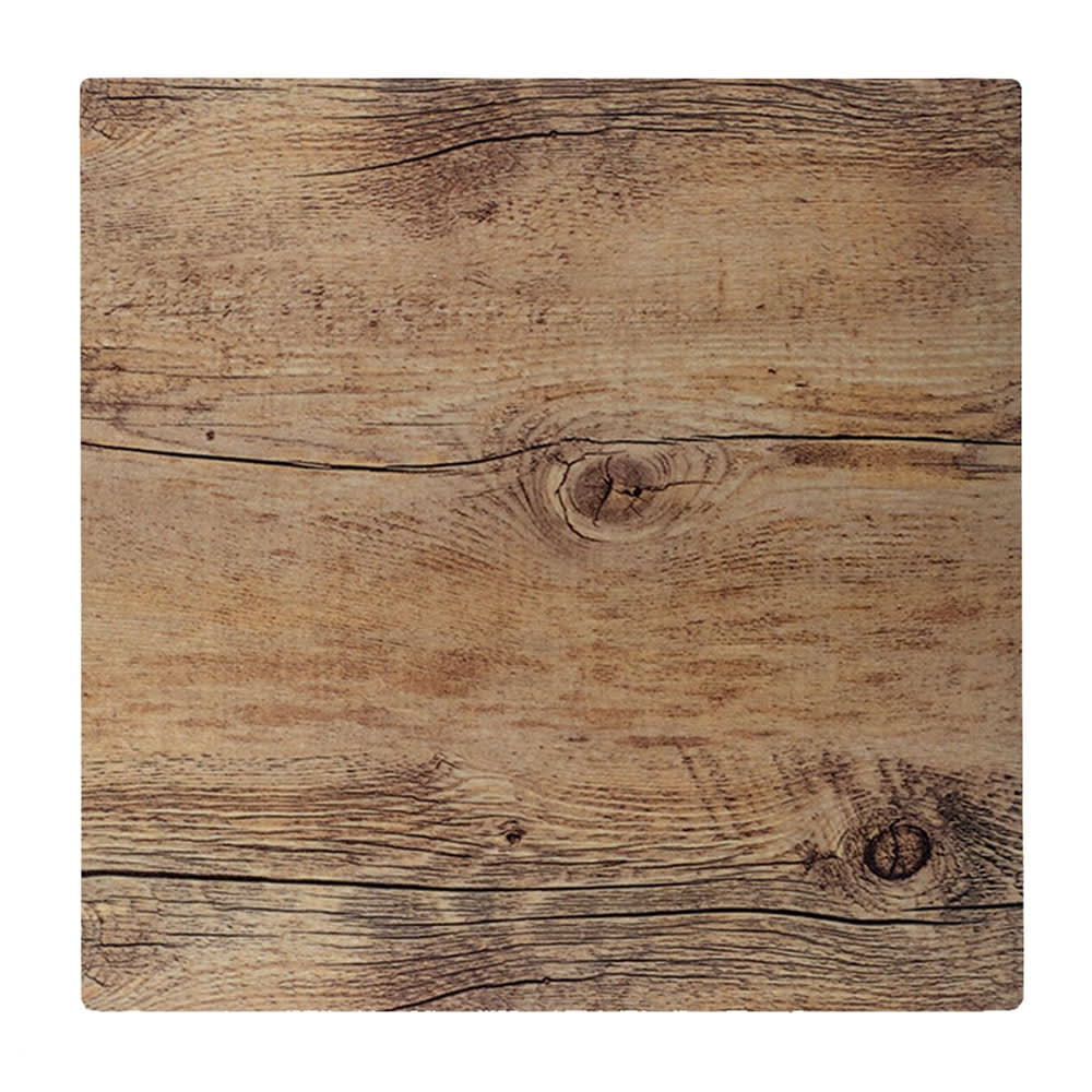 Elite Global Solutions 10" Square Fo Bwa Meta Riser - Melamine, Faux Driftwood (M10-DW)